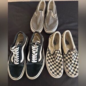 Van 3 pair - size 8.5